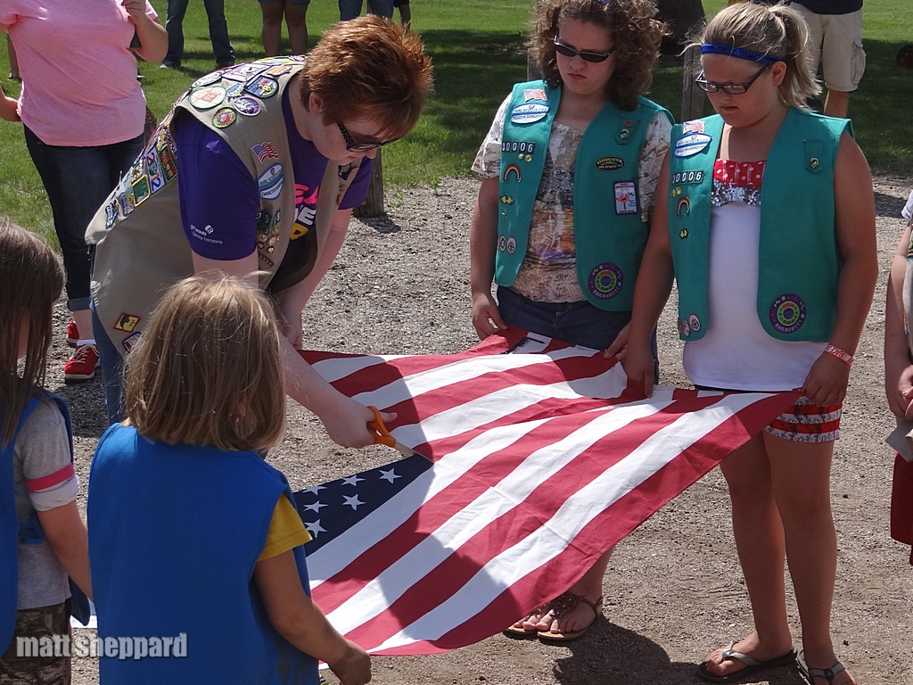Flag Day Ceremony at Fort Seward - photo credit Matt Sheppard - CSiNewsNOW.com